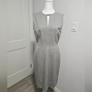 J. Crew Gray Midi Dress